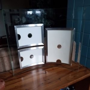Curved glass picture frame